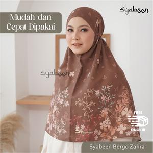 Jual Syabeen Bergo Zahra Kerudung Instan Jilbab Printing Hijab ...
