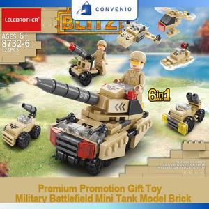 Jual LELE BROTHER Mainan Balok Susun Tank Militer 6 in 1 LEGO 123 ...