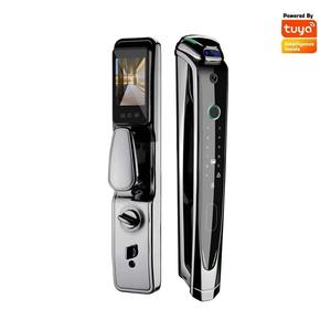 Jual 3D Face Recognition Tuya Wifi Smart Door Lock Visual Intercom ...