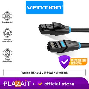 Jual Vention IBK Cat.6 UTP Patch Kabel Lan RJ45 Ethernet Black - 0.5 ...