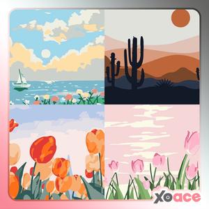 Jual Canvas Paint By Number Kit Digital Oil Painting DIY Lukisan 20 x ...