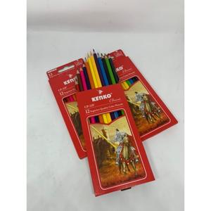 Jual Pensil 12 Warna Panjang Kenko / CP-12F Full Paper Box Classic ...