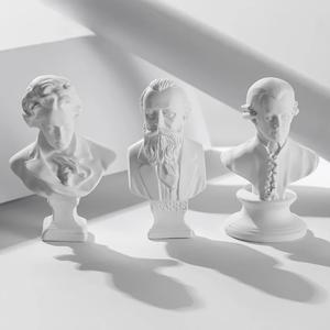 Jual Mini Figurine Gypsum Bust Portraits Greek Mythology Plaster - Kota ...