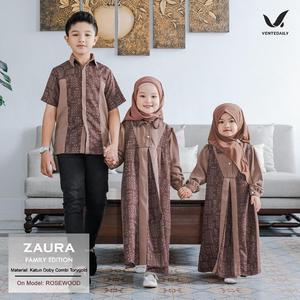 Jual Set Baju Couple Keluarga Zaura Set Family Edition Lebaran ...