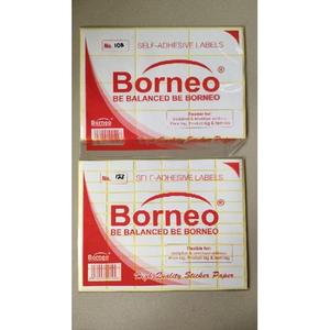 Jual PRODUK TERBARU! Label Stiker Borneo 1 Pak Isi 7 Lembar Label Harga ...