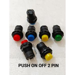 Jual Switch Push Button / Saklar On Off 2 Pin Bulat 3A 125V 1.5A 250V ...