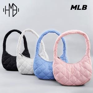 ★MLB Korea★ Padded Quilted Medium Hobo Bag BOS PtnCream 3A Jual MLB Korea Padded Quilted Medium Hobo Bag - Boston Cream