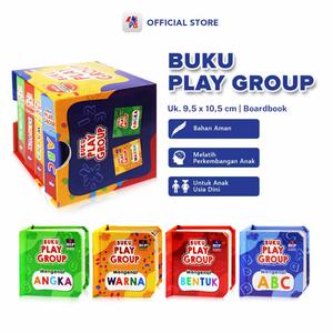 Jual Buku Play Group Isi 4 Buku Mengenal Huruf Angka Bentuk Warna ...