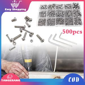 Jual 500pcs Baut Soket Mur dan Mur Stainless Steel 304 Hex Socket Bolt ...