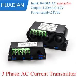 Jual 0-50a ac current transmitter hall three-phase current sensor ...