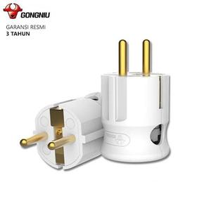 Jual GONGNIU Steker Plug Arde Colokan Listrik Kuningan 16A 4000W SNI ...