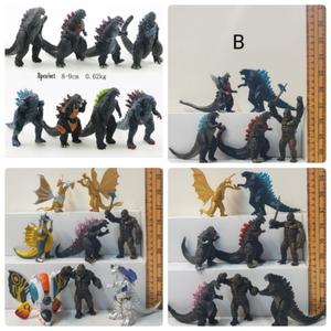 Jual KiN Figure set 8 godzilla kong ghidorah the movie mecha premium ...