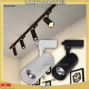 Jual Lampu Sorot Rel Track Light Spot Light 30W - 30W-White Cover, Warm ...