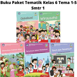 Jual Buku Paket Tematik Kelas 6 Sd Tema 1,2,3,4,5 Semester 1 Book ...