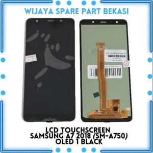 LCD TOUCHSREEN SAMSUNG A7 2018 OLED (SM-A750) BLACK di  Wijayasparepart_new Tokopedia