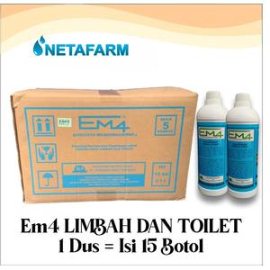Jual EM4 Pengolah Limbah & Toilet 1 liter - 1 Kardus ( Isi 15 Botol ...
