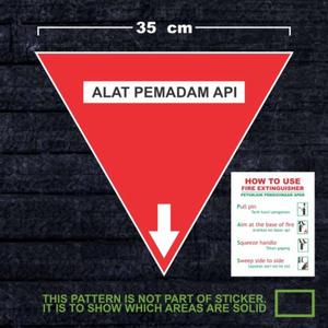 Jual sticker label APAR tanda pemasangan alat pemadam api - 35 x 35cm ...