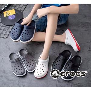 Sandal Crocs Pria Wanita Full Force Crocband Original Biru, M7 di Shopy  Online Tokopedia