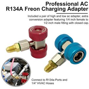 Jual AC R134A Quick Coupler Adapter Fittings Adjustable R134A Connector ...