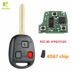 Clé Télécommande 315MHz Pour Toyota FJ Cruiser / Land Cruiser (2003-2009) - Modèle HYQ12BBT-4D67, Neuve