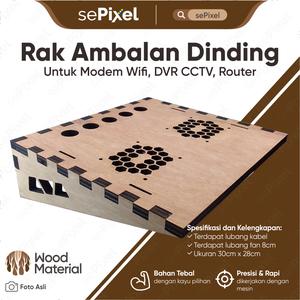 Jual PRODUK TERBARU!! Rak Ambalan Dinding tempel gantung Untuk Modem ...