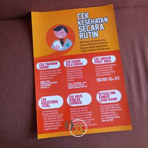 Jual Poster cek kesehatan secara rutin - Poster pemeriksaan kesehatan ...