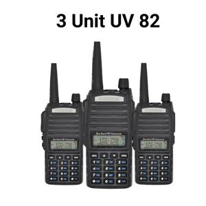 Jual HT 3 unit HT BF UV 82 8 watt terkoneksi siap pakai Handy talky ...