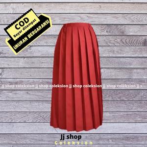 Jual SERAGAM SEKOLAH ROK SD PANJANG MERAH REMPEL LIPIT FUEL SERAGAM ...