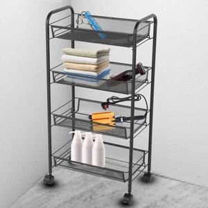 Jual Rak Dorong 4 Susun Lantai Besi Kuat Troli Roda 4 Ginger Rack ...