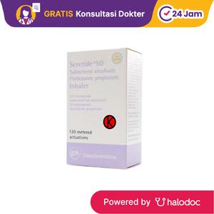 Jual Seretide Inhaler 25/50 mcg 120 Dosis 2 Box (1 Canister/Box ...
