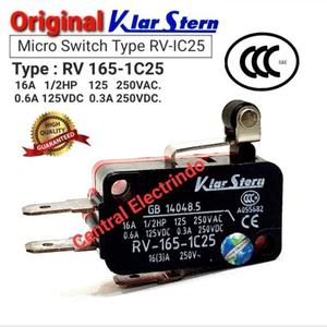 Jual Limit Switch/Micro Switch RV-165 IC25 Gagang Roda Pendek KlarStern ...
