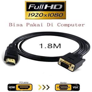 Jual HDMI TO VGA-1.8METER Converter Adapter - 1.8 Meter - Jakarta Pusat ...