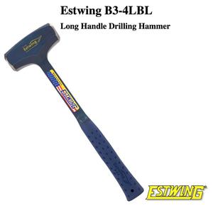Estwing B3-4LBL Big Blue Drilling Hammer – 4 Lb Sledge With 16" Steel Handle – Made In USA