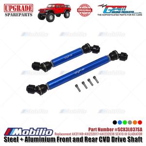 GPM Aluminium Dämpferhalter Für Axial SCX10 - Verstellbar, Mehrfache Bohrungen - 1 Paar In Blau