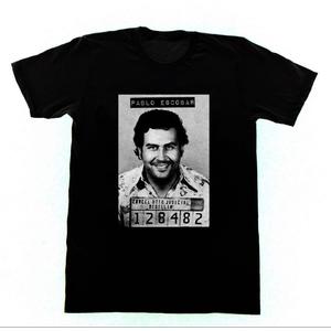 Pablo Escobar Halloween Costume Set - Adult Unisex Shirt & Mugshot Board, Sizes XS-2XL