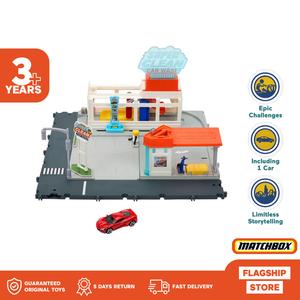 Promo Matchbox Action Drivers Super Clean Car Wash Playset