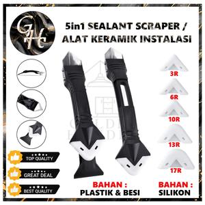 Promo Alat Instalasi Keramik 5in1 Sealant Scraper Alat Cleaner Silicone ...