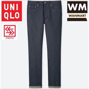 Jual Uniqlo Men Celana Jeans Pria Slim Fit Stretch Selvedge Navy