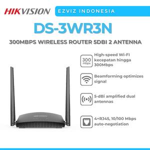 Promo HIK-VISION DS-3WR3N 300MBPS WIRELESS ROUTER 5DBI 2 ANTENNA ...