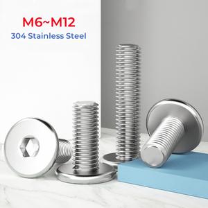 Vis à Tête Plate Fraisée (cylindrique) à Empreinte Hexagonale Allen - Acier Inoxydable 304 A2/70 - M4 M5 M6 M8