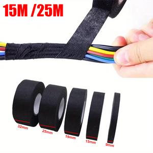 Jual 1-4pcs 15/25M High Temp Wire Harness Wrapping Tape Self-Adhesive