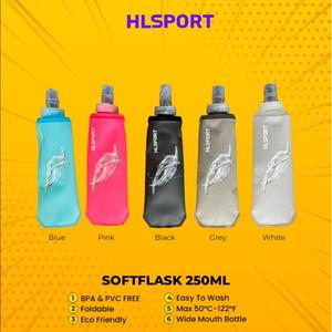 Jual Botol Minum Lipat Soft Flask 250 ml Silicone Lari Trail Marathon ...