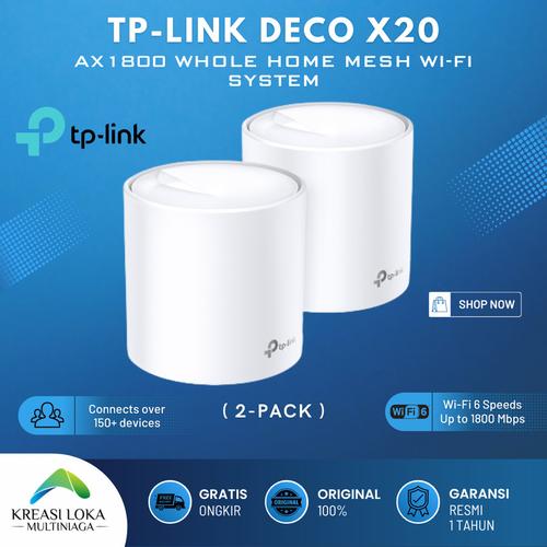 TP-Link Deco X20 AX1800 Wi-Fi システム 2ユニット Deco X20 | AX1800