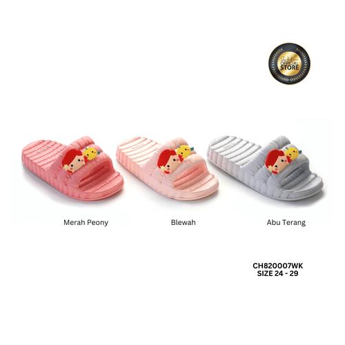 Promo TSUM-TSUM SANDAL WANITA ANAK CH820007WK ABU MUDA, 24