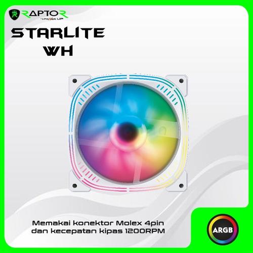 Promo Kasing Fan Gaming 12cm ARGB RAPTOR FAN STARLITE 3Power Up ...