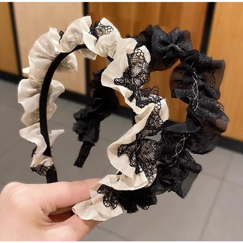 Jual Bando Lace Renda Korea Rambut Wanita Scrunchies Keriting Skruncis ...