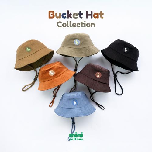Promo MINI COTTONS Topi Premium Bucket Hat Anak Fashion Brown di  Minicottons Indonesia Tokopedia