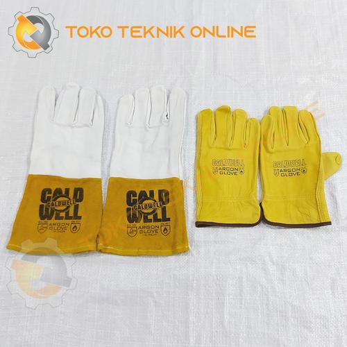 Promo SARUNG TANGAN LAS KULIT ARGON TIG WELDING GLOVES CALDWELL  Kuning Panjang 10 Inch di Toko Tekhnik Online Tokopedia