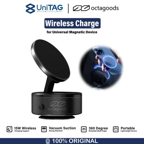 Promo Phone Holder Stand Magnetic Magsafe + Wireless Charger Octagoods ...