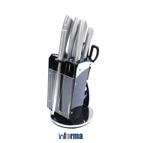 Promo Informa Cooking Color Set 8 Pcs Leta Pisau Dapur Dengan Blok ...